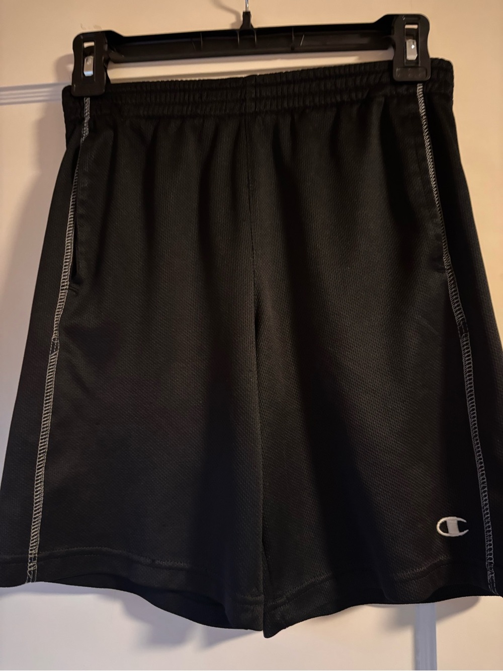 Two (2) Pairs of Champion Boy’s Black Athletic Shorts